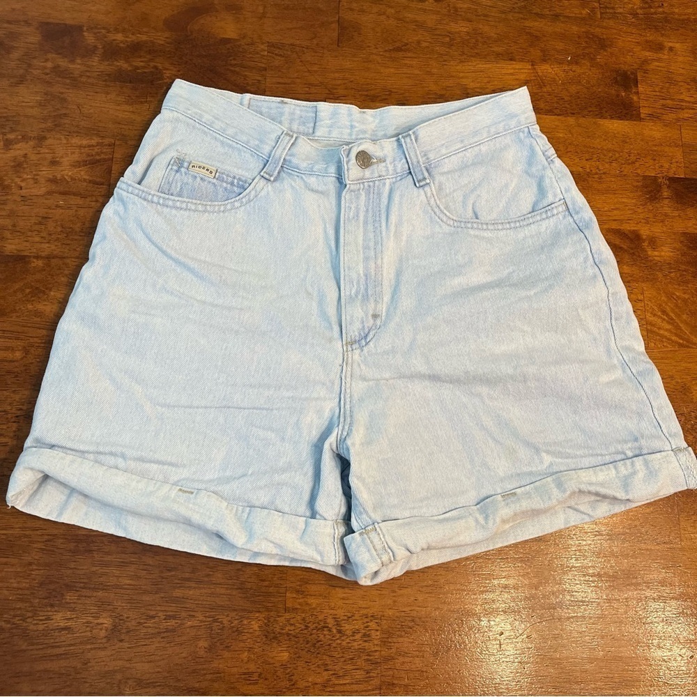 Vintage Riders light wash denim shorts size 12 medium fits small